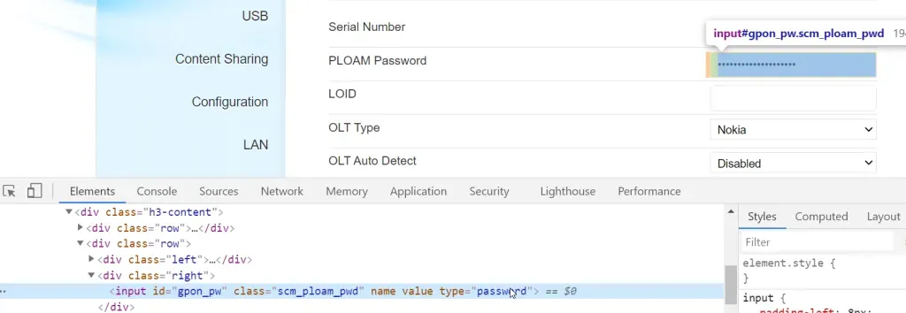 PLOAM Password